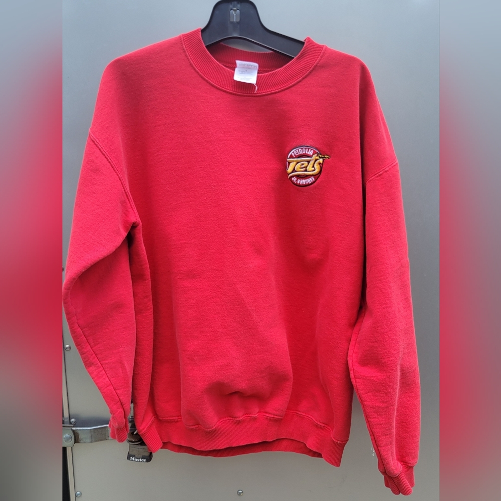 VINTAGE GOJHL Petrolia Jets Hockey Team Sweatshirt , Gildan , Size L